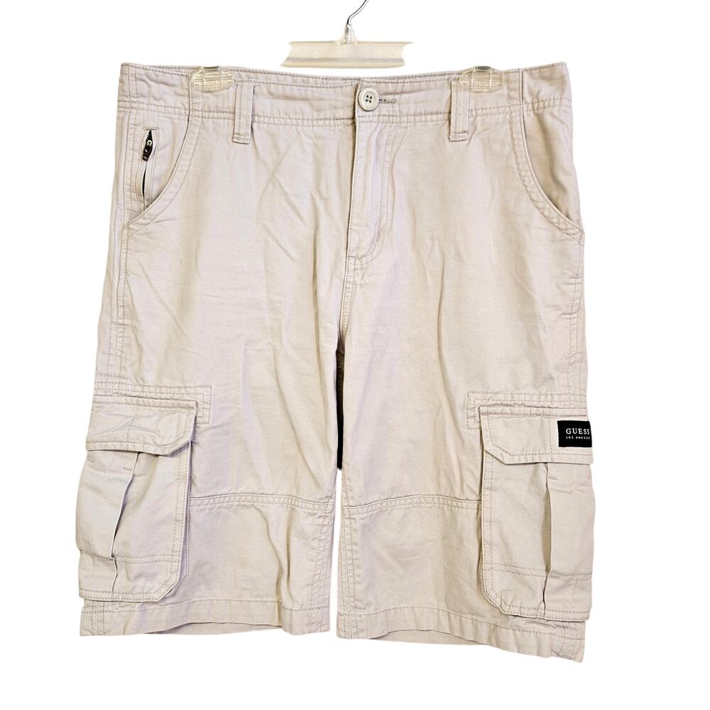 Guess Cargo Shorts Size 32 Khaki Outdoors‎ Gorpcore Utility